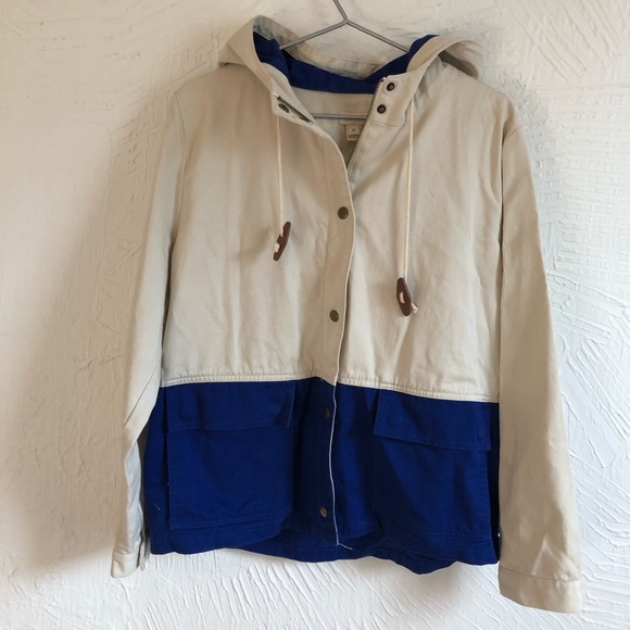 J. Crew Jackets & Blazers - J. Crew Nautical Canvas Raincoat